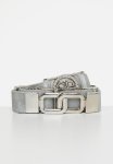 Sissy Boy Karma: Elasticated Bling Branded Belt - Silver