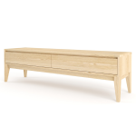 Laila Tv Unit With Drawers - White Oak