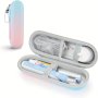 Portable Electric Toothbrush Travel Case - 1 Pack Eva Shockproof Protective Organizer With Waterproof Pu Coating Large Capacity Storage For Toothbrush Heads Charger And