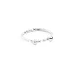 The Duo Ring In Silver - K