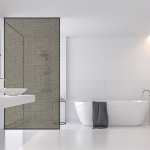 Grey Frosted Shower Vinyl Panel Sticker