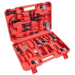Wiseup 17PCS Hose Clamp Pliers Set Hose Clamp Removal Tool With Electrical Disconnect Pliers & Long Reach Wire Spring Plier Set