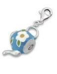 C338-C7511 - 925 Sterling Silver Teapot Dangle Charm
