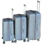 Smte Le Emporer Unbreakable And Expandable Suitcase SET-30INCH Luggage Set Grey With Keychain