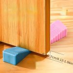 Silicone Door Stopper - Windproof No-drill Creative Safety Wedge For Home & Office - Anti-pinch Door Card
