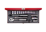 Socket Set 3 8" 6-22MM 6PT