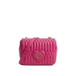 Bubbly Love Quilted Crossbody Bag -fuchsia
