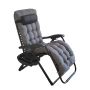 Jumbo Folding Recliner Lounger Chair 150KG Capacity With Removable Cushions And Built-in Cup Holder Tray