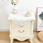 Wolkemer Small Square Tablecloth Elegant White Lace Jacquard Square Doily Tablecloths Table Topper Decoration Cover For Home Dre