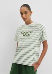 Australian Cotton Stripe Cr T-Shirt