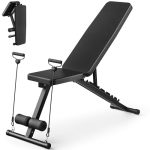 Adjustable Weight Bench For Home Gym Foldable Workout Bench For Full Body Fitness Dumbbell Exercise 600LBS Incline Decline Flat