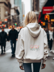C'est La Vie Summer Hoodie - White - Small