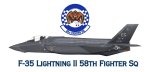 F-35 Lightning II 58TH Fighter Sq Mug