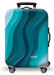 Printed Luggage Protector - Blue Waves - XL