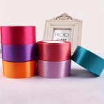 4CM Wide 22M Long Ribbon Rose Flower Silk Ribbon Satin Ribbon Cm Red Color Ribbon Cake Golden Decoration With Christmas Packagin