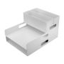 5 Pcs Plastic Stackable Desk File Tray Stationery Organizer Set