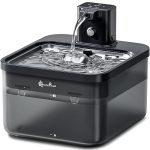 Downypaws Cat Water Fountain Stainless Steel Cordless 84OZ 2.5L Fursink Wireless Pet Water Fountains For Cats Indoor Battery Ope
