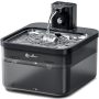 Downypaws Cat Water Fountain Stainless Steel Cordless 84OZ/2.5L Fursink Wireless Pet Water Fountains For Cats Indoor Battery Operated Cat Drinking F
