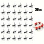 36PCS Ant-shaped Plastic Toothpicks - Reusable Fruit & Dessert Picks For Parties Cake & Snack Forks