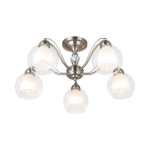 Alexandra Metal And Glass Ceiling Light