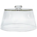 Glass Dome Muffin Dome Med 17CM H X 26CM W - 17CM H X 26CM W