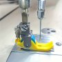 Sewing Machine Roller Presser Foot - Durable Teflon No-Slip Fabric Guide For Thick & Thin Materials