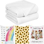 Lacabin Sublimation Throw Blanket - Customizable Heat Press White 50"X40