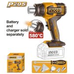Ingco 20V Lithium-ion Heat Gun Adj Temp Control
