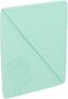 Square Floral Bookmark Corner Protector Light Green Faux Leather Page