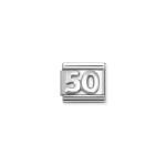 Composable Classic Link Number 50 Silver