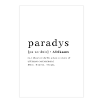 Paradys Art Print - A4
