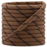 Delele Round Work Boot Laces: 55 Inch Red Brown Black Heavy Duty Hiking Shoe Laces For Boots 2 Pair