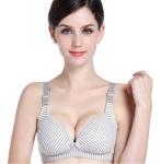 Comfy Cotton Nursing Bra - Pink Strip 95D