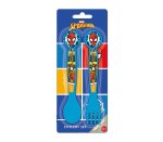 2 PC Pp Cutlery Set-spiderman