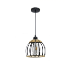 Circle Retro Hemp Rope Pendant Light