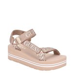 Guess Women's Avin Wedge Sandal Rose Gold 7.5