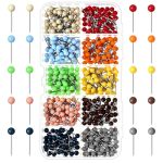 Outus 500 Pieces Map Push Pins Map Tacks Plastic Round Head Tacks With Steel Points Matte Color 1 8 Inch
