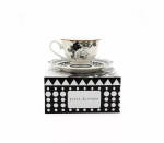 Jc Black Rose - Cup & Saucer