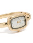 Goldair Gold Square Bangle Watch