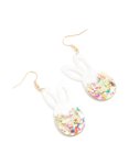 Goldair Gold Easter Bunny Glitter Drop Earrings