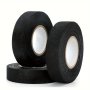 Black Noise Reduction Adhesive Tape 19MM 25MM Electrical Maintenance Car Wiring Harness Flannel Fabric Ribbon For Workshop Use