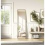 Full Length Leaner Floor Mirror - Black