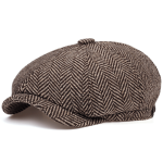 Retro Men's Warm Newsboy Cap For Autumn And Winter British Driving Style