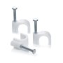 Cable Clips Unit 6MM Round Pack Of 100