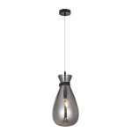 Pouch Pendant Light Glass Gold Black - Champagne