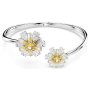 SWAROVSKI Idyllia Bangle Flower Yellow Rhodium Plated - S