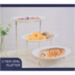 3 Tier Chip & Dip Serving Platters 4 Piece