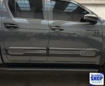 Toyota Travo Side Mouldings Guards Double Cab Matt Black 2026