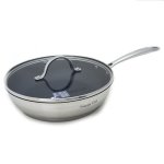 Platinum Stainless Steel 26CM Frying Pan With Glass Lid