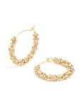 Goldair Gold Plated Medium Hoop Earrings 2-PACK